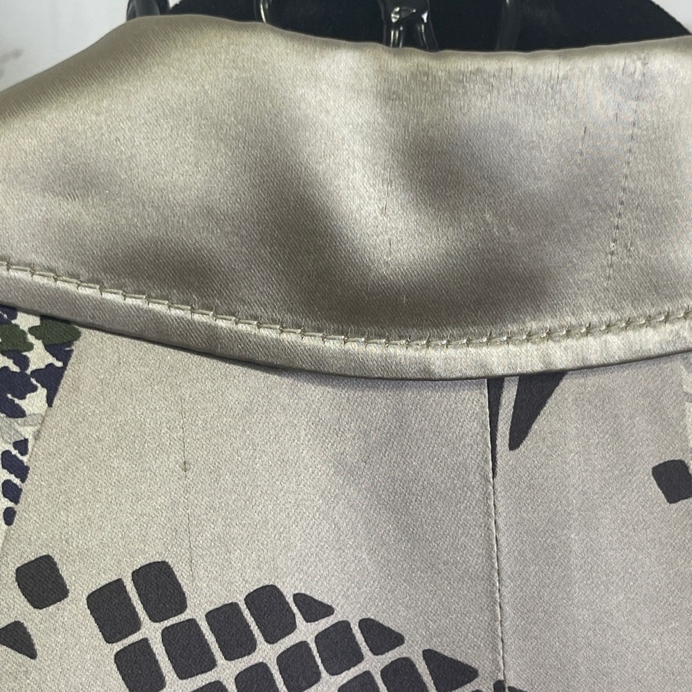 Etro Patterned Tailored Blazer Jacket Lined Silve… - image 13